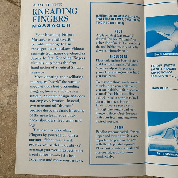 Sharper Image 'Kneading Fingers' Shiatsu Massager - Picture 11 of 15